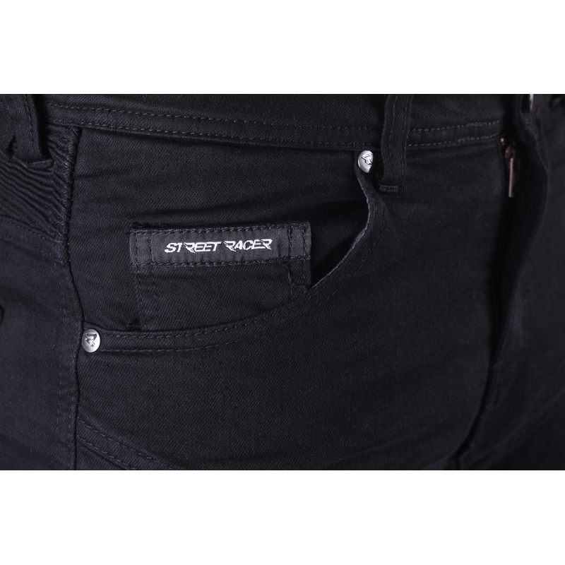 Street Racer Stretch II CE Motorjeans Zwart