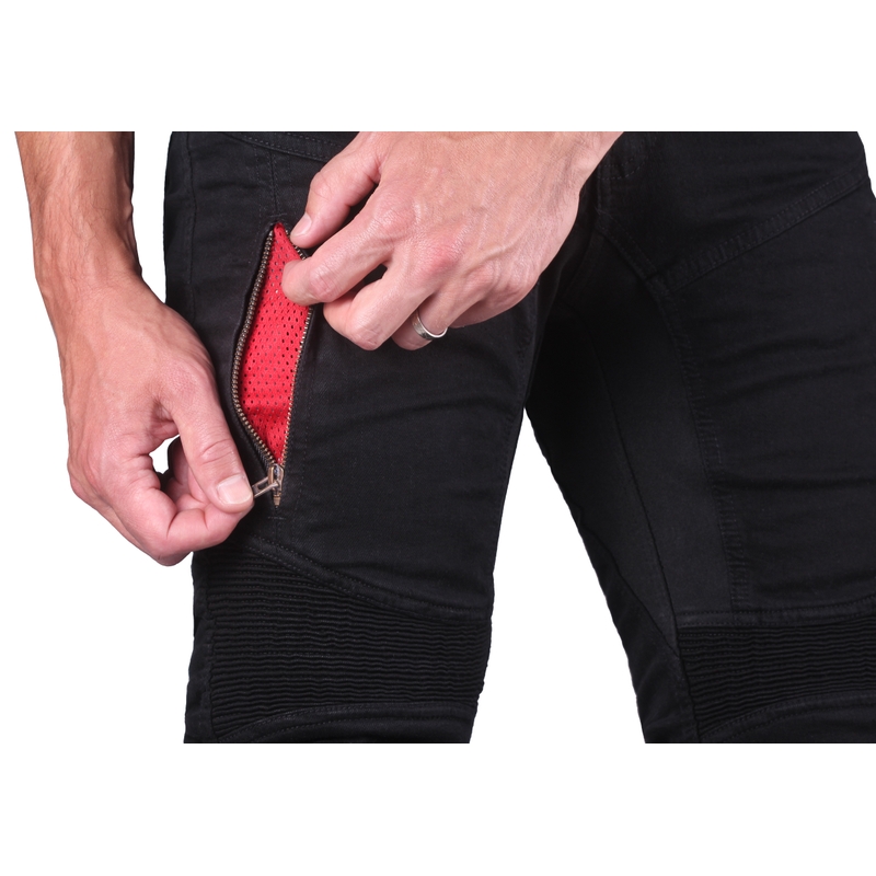 Street Racer Stretch II CE Motorjeans Zwart