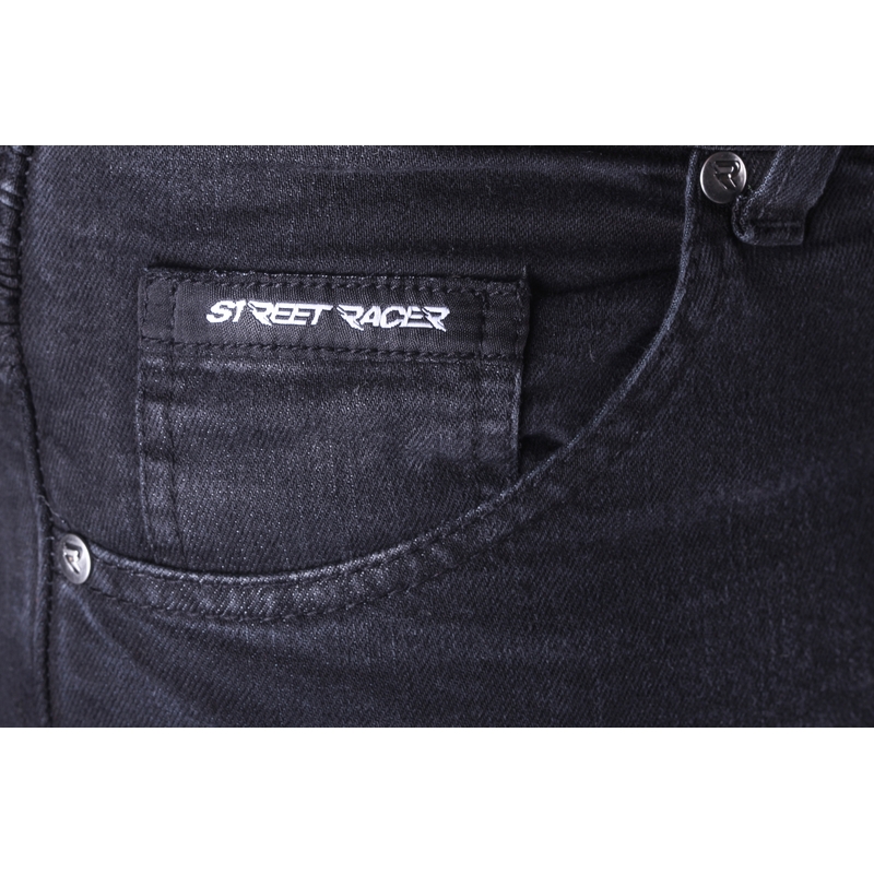 Street Racer Warior CE Zwarte Motorfiets Jeans uitverkoop