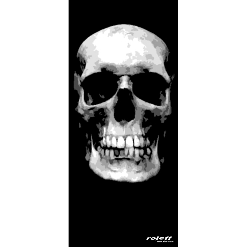 Roleff Big Skull nekwarmer zwart
