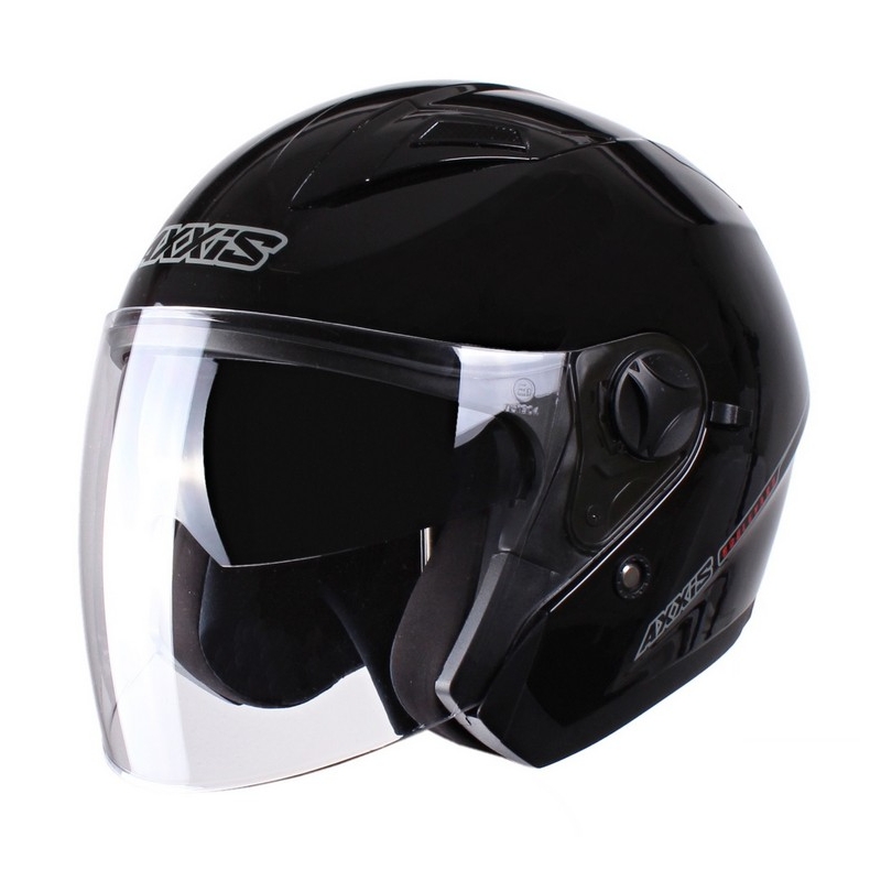 Přilba na motorku otevřená Axxis Boulevard černá výprodej