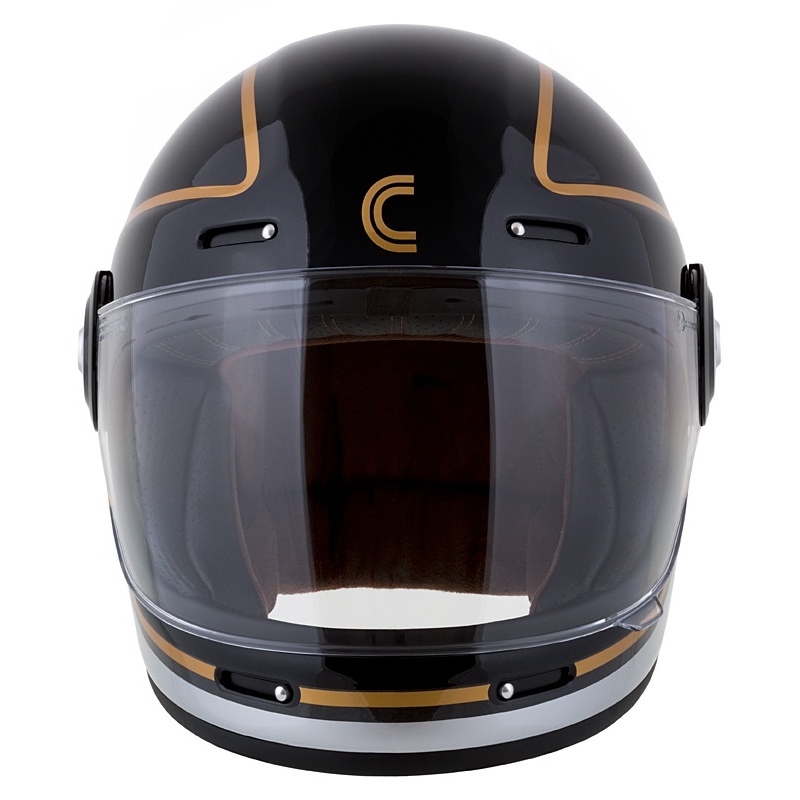 Integraal motorhelm Cassida Fibre Jawa Sport zwart-zilver-goud