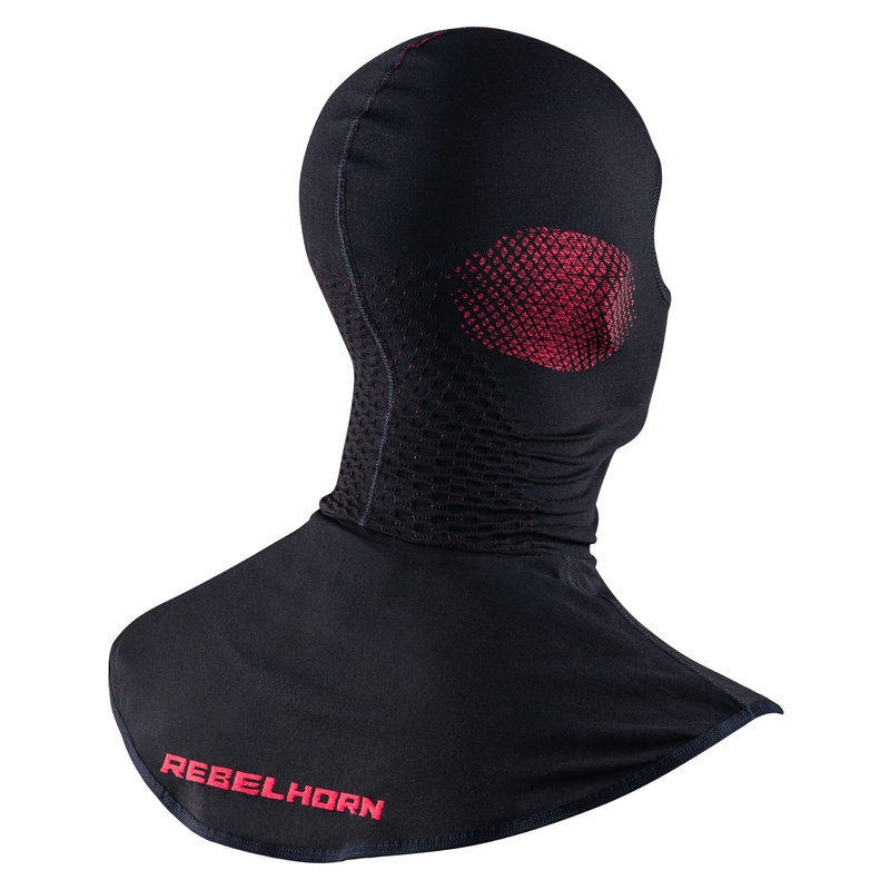 Rebelhorn Therm II zwart-rode thermische helm