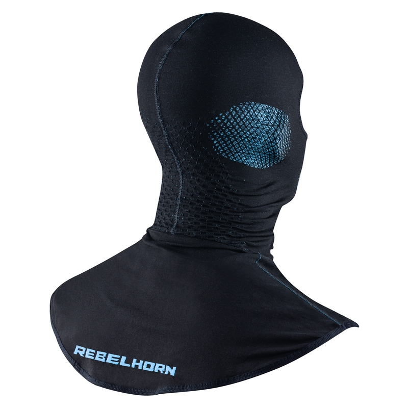 Rebelhorn Therm II zwart-blauwe thermische helm