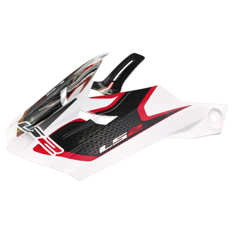 Helmvizier voor LS2 PEAK MX456 Kompas wit-rood