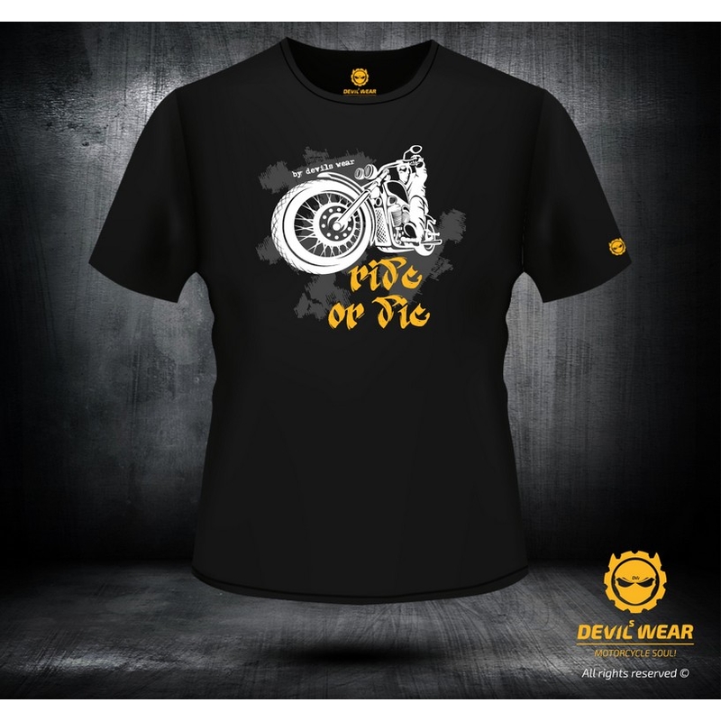 Pánské triko Devils Wear - Ride or Die výprodej