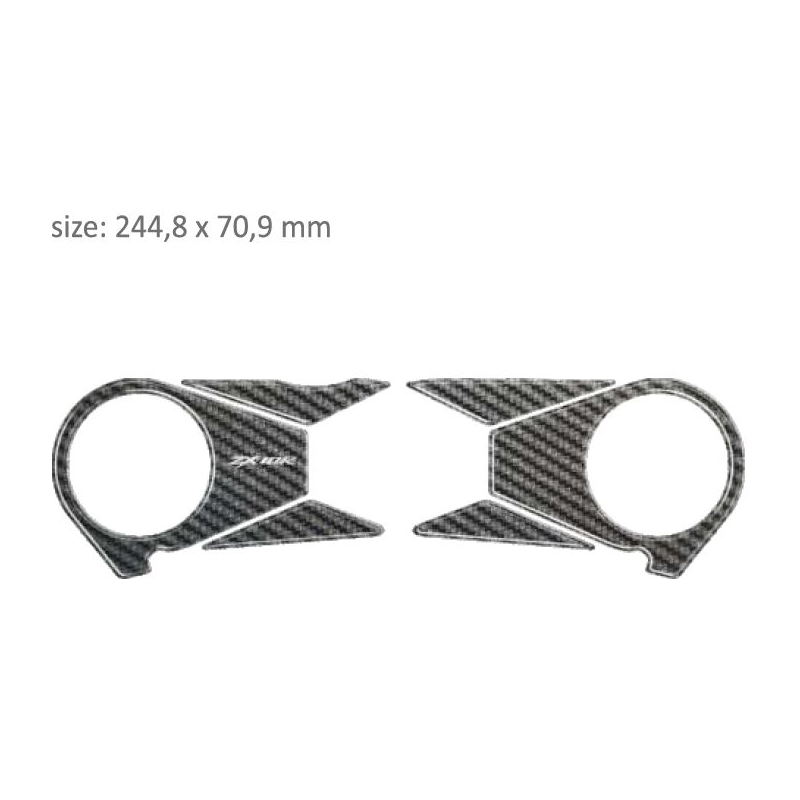 Carbonbril met opdruk - Kawasaki ZX 10R (06-10) uitverkoop