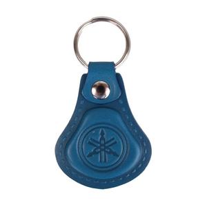 Leren sleutelhanger Yamaha blauw