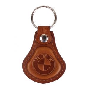 Leren sleutelhanger BMW bruin