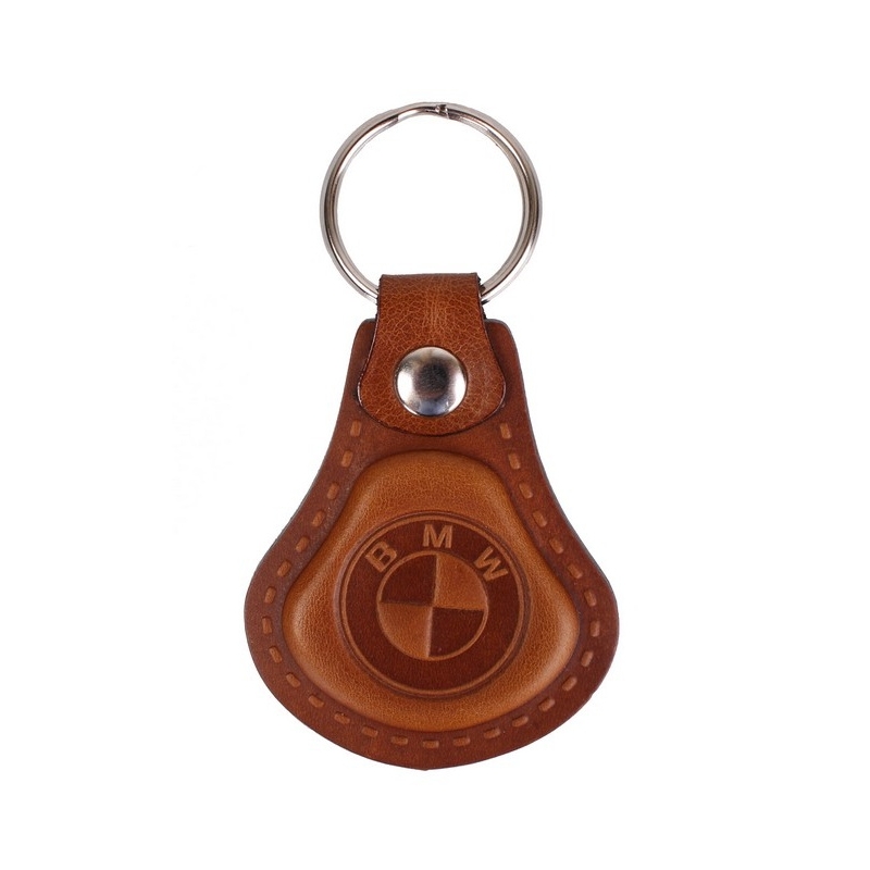 Leren sleutelhanger BMW bruin