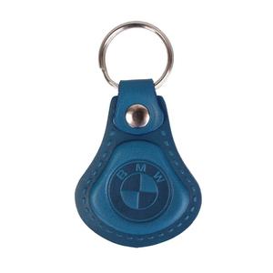 Leren sleutelhanger BMW blauw