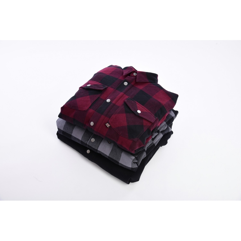 Oxford Kickback 2.0 motorshirt rood en zwart uitverkoop