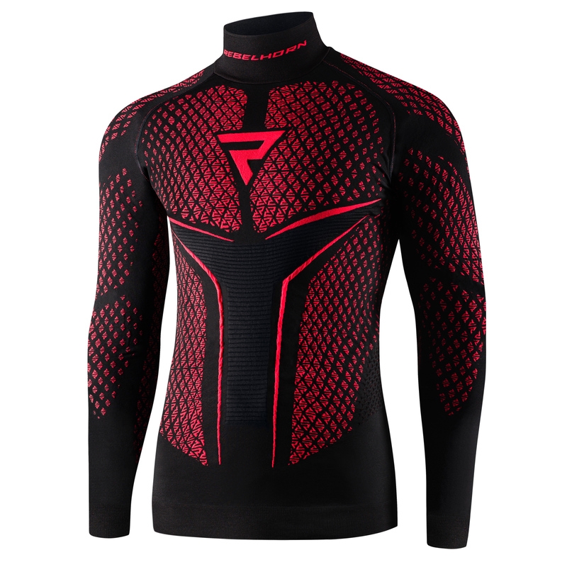 Rebelhorn Therm II zwart-rood thermoshirt