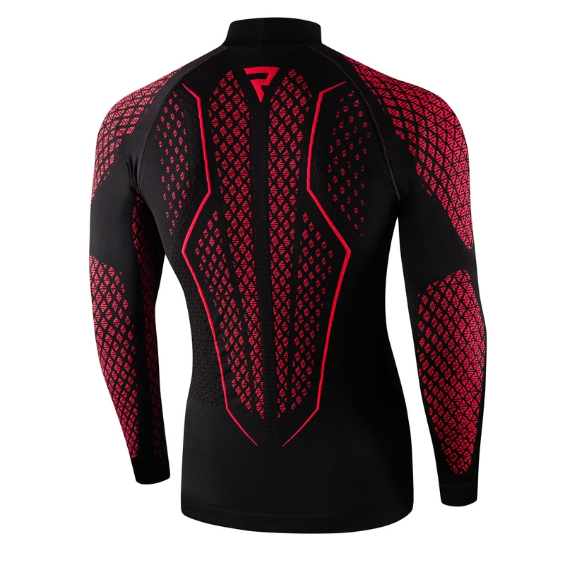 Rebelhorn Therm II zwart-rood thermoshirt