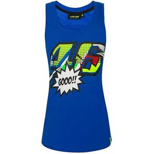 Damestanktop VR46 Valentino Rossi POP ART blauw