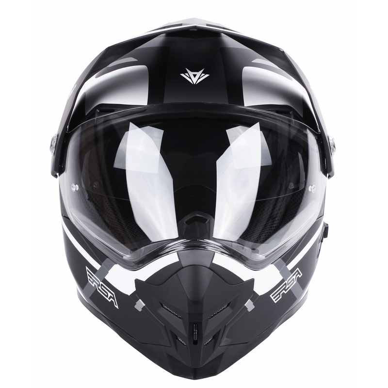 Endurohelm RSA MX-01 EVO zwart-wit-grijs uitverkoop