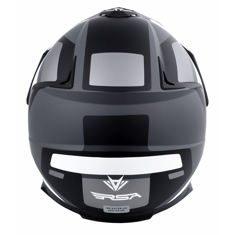 Endurohelm RSA MX-01 EVO zwart-wit-grijs uitverkoop