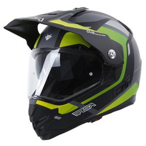 Endurohelm RSA MX-01 EVO zwart-grijs-fluogroen