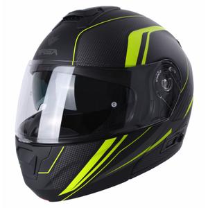 RSA Rival zwart-grijs-fluo geel tip-up motorhelm