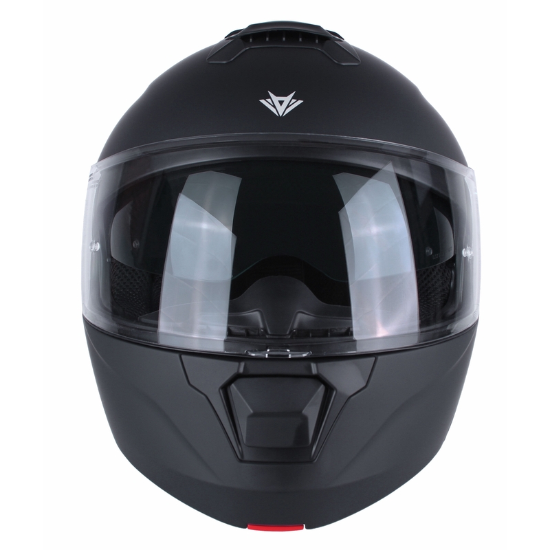 RSA Rival flip-up motorhelm, matzwart