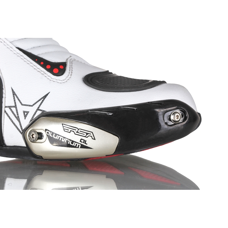Motorlaarzen RSA GP-01 zwart en wit