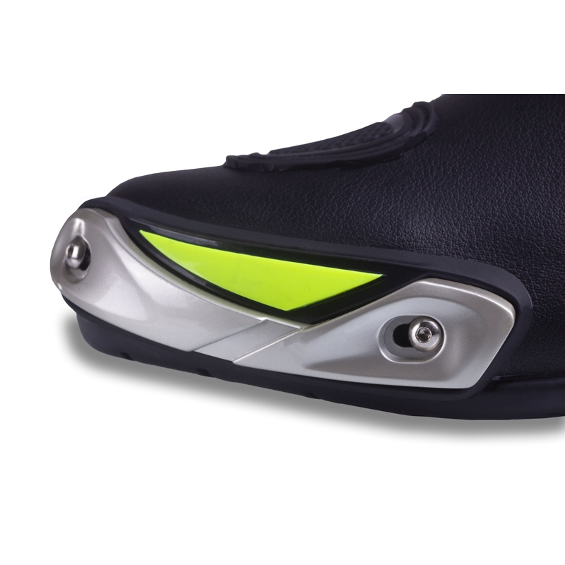 Street Racer GTR motorlaarzen zwart-fluo geel