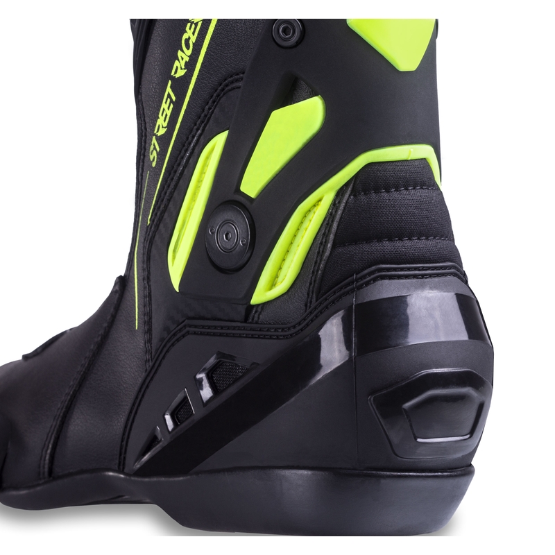 Street Racer GTR motorlaarzen zwart-fluo geel