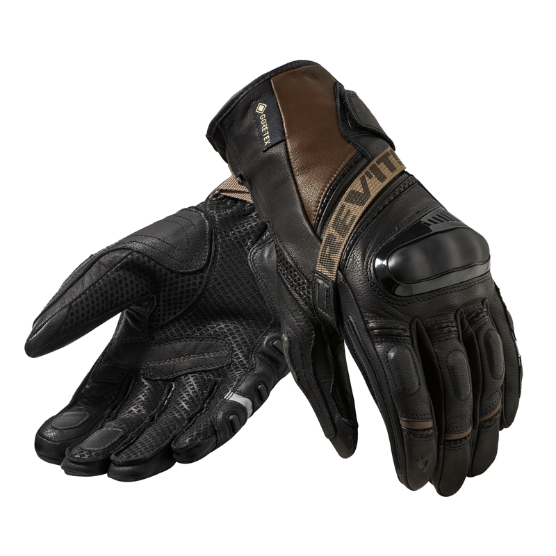 Revit Dominator 3 GTX motorhandschoenen zwart-bruin