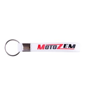MotoZem sleutelhanger wit