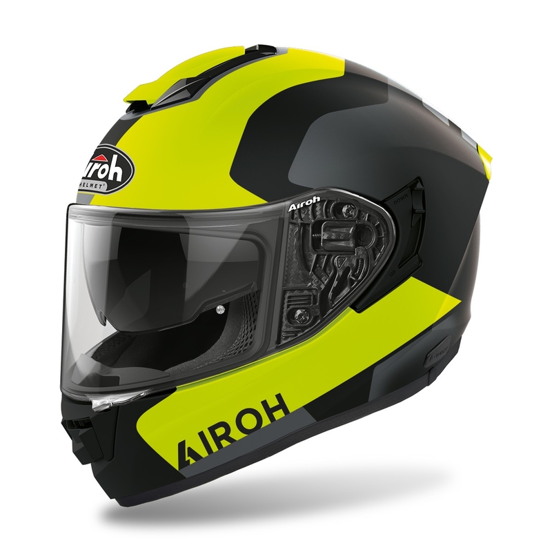 Integraal motorhelm Airoh ST.501 Dock 2022 fluo geel mat uitverkoop