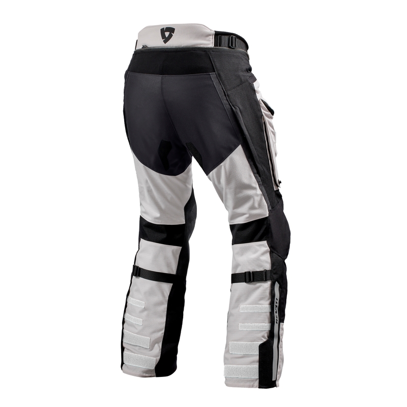Revit Defender 3 GTX motorbroek zilver-zwart cropped