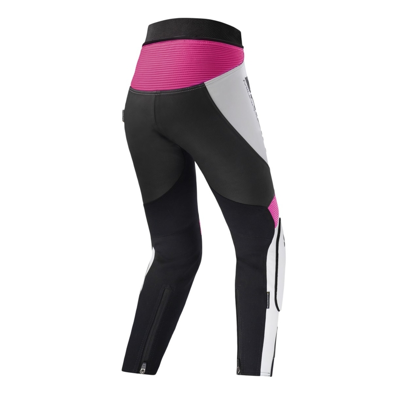 Shima Miura 2.0 zwart, wit en roze motorbroek voor dames