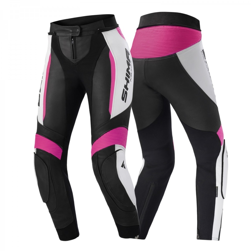 Shima Miura 2.0 zwart, wit en roze motorbroek voor dames