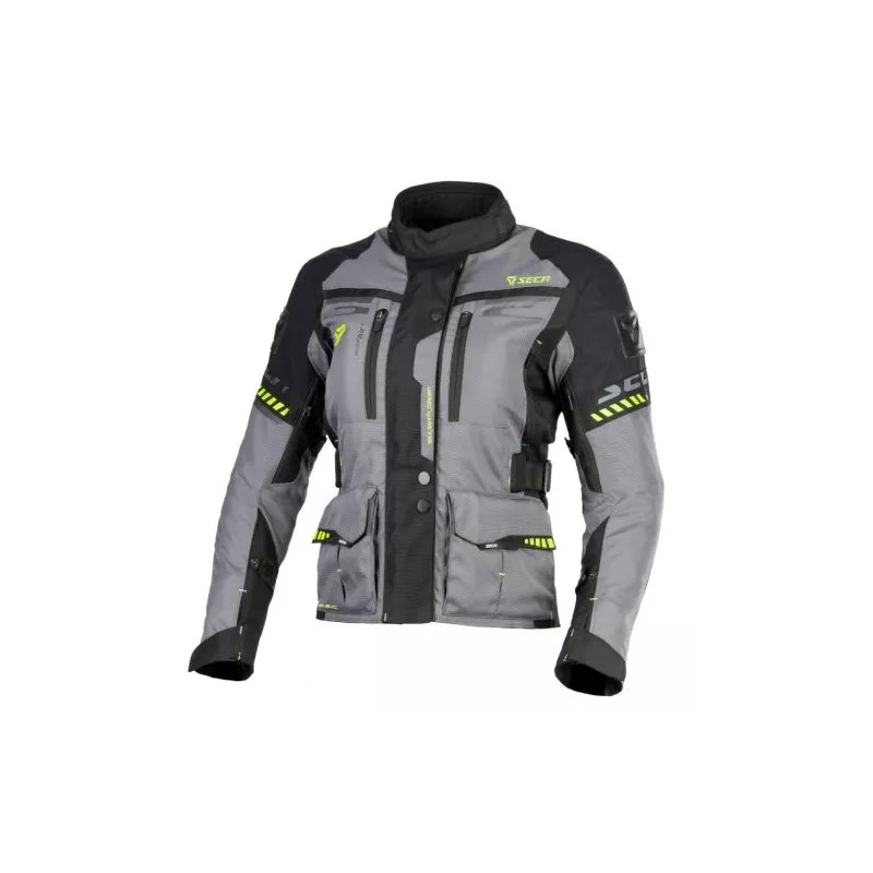 Dames motorjas SECA Arrakis II grijs-zwart uitverkoop