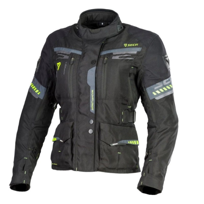 Dames motorjas SECA Arrakis II zwart uitverkoop