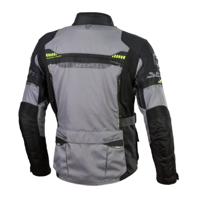 Motorjas SECA Arrakis II grijs-zwart uitverkoop