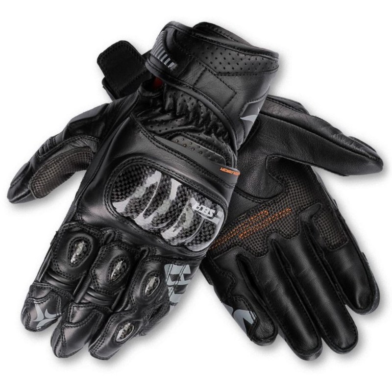 Motorhandschoenen SECA Trackday kort zwart