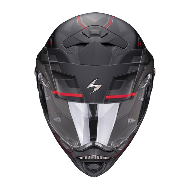 Motorhelm SCORPION ADX-2 CARRERA mat zwart-rood