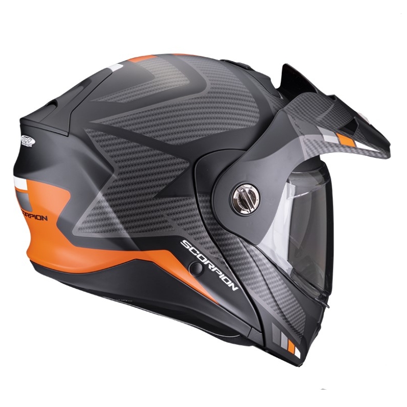 Motorhelm SCORPION ADX-2 CAMINO zwart-zilver-oranje uitverkoop