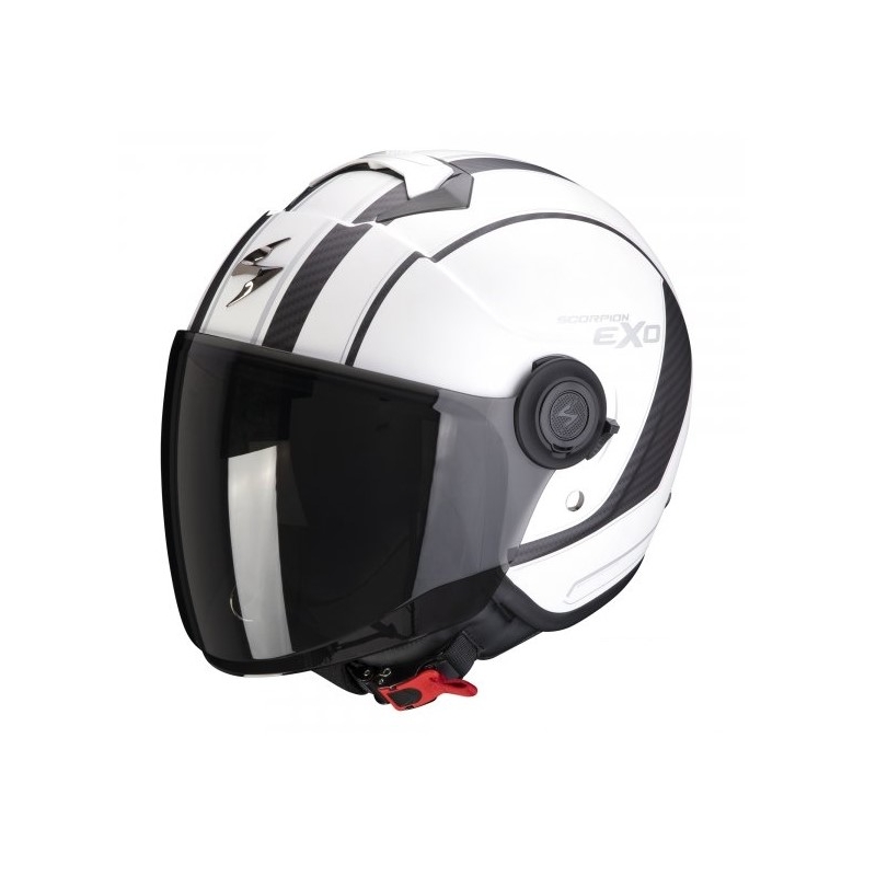 Otevřená přilba na motorku SCORPION EXO-CITY SCOOT matná bílo-černá