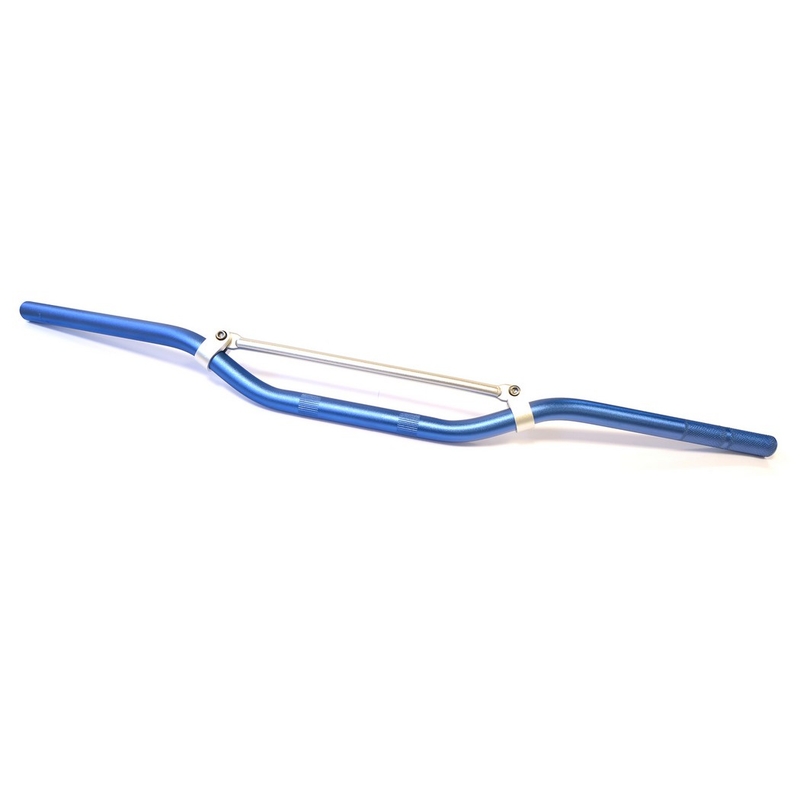 Cross/enduro motorfietsstuur met trapeze blauw