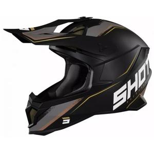 Motorcrosshelm Shot Lite Prism zwart-goud uitverkoop