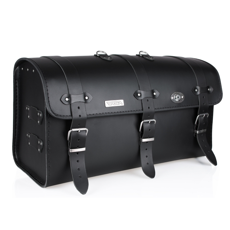 Chopper RSA-18A leren motorkoffer met slot
