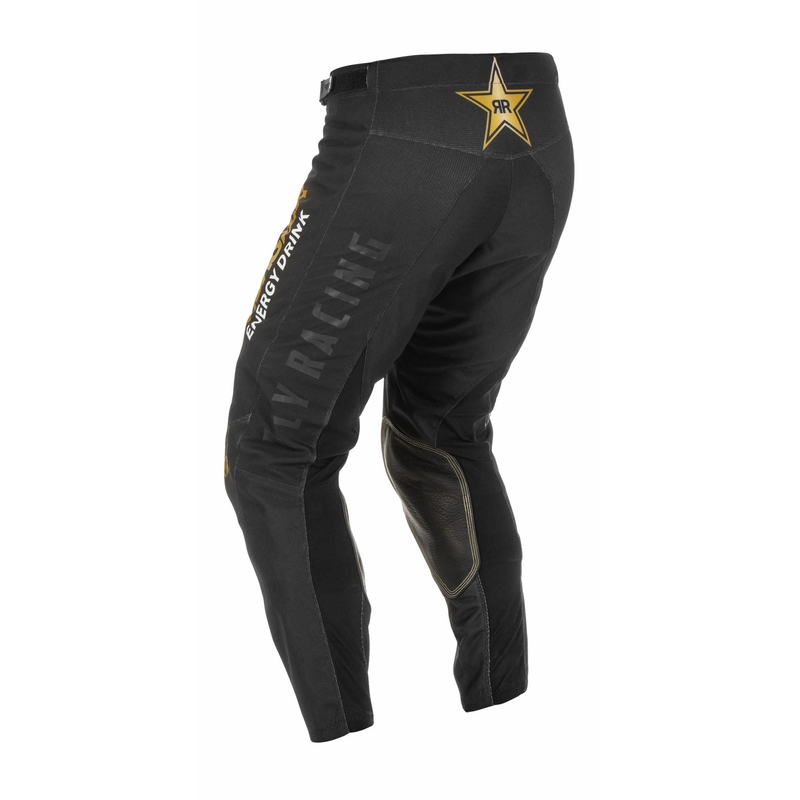 Motorcrossbroek FLY Racing Kinetic Rockstar 2022 goud-zwart uitverkoop