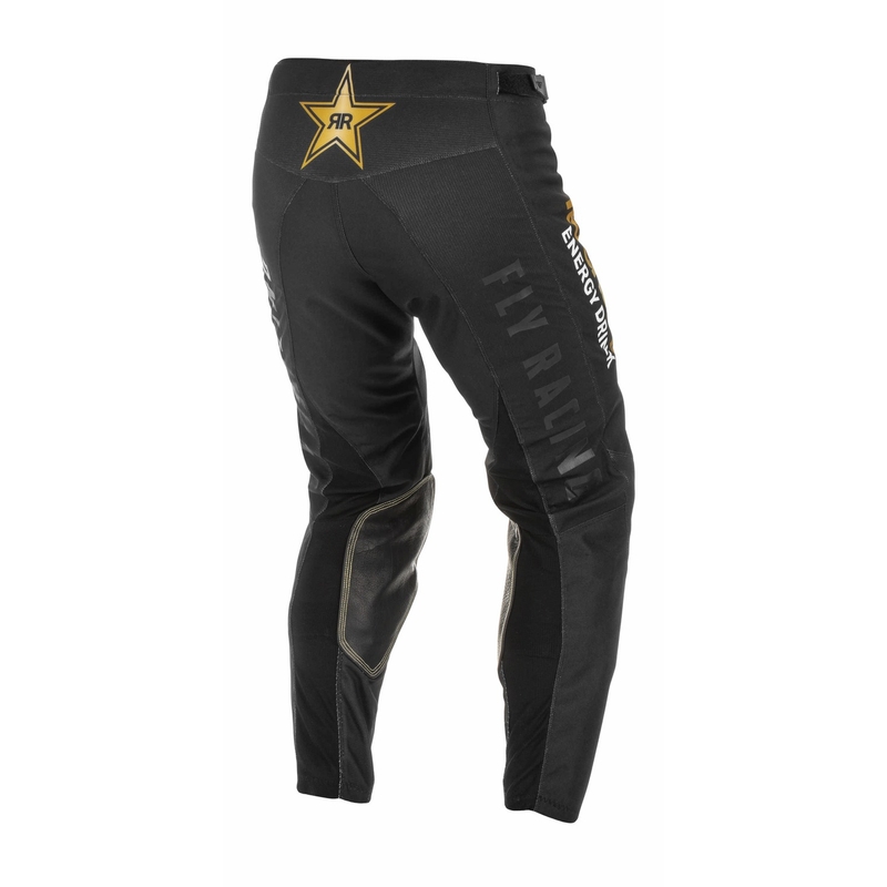 Motorcrossbroek FLY Racing Kinetic Rockstar 2022 goud-zwart uitverkoop