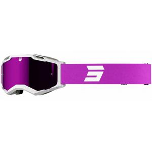 Motorcrossbril Shot Iris 2.0 Tech wit en roze