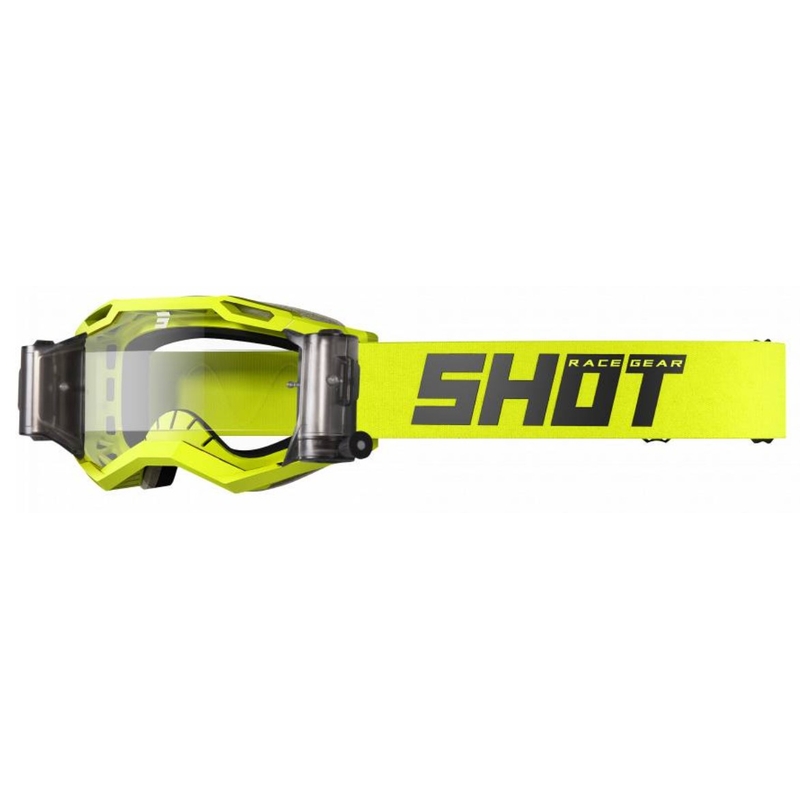 Motorcrossbril Shot Iris 2.0 Solid Roll-Off fluo-geel