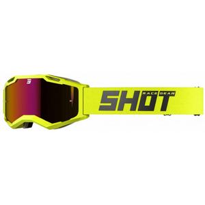 Motorcrossbril Shot Iris 2.0 Solid fluo geel