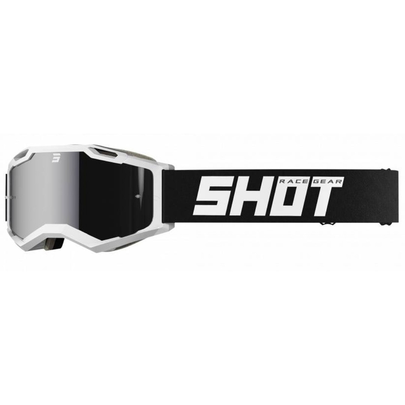 Motokrosové brýle Shot Iris 2.0 Solid černo-bílé