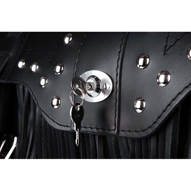 Chopper RSA-16C leren motorkoffer met slot